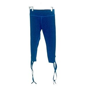 BEYOND YOGA Blue Space Dyed‎ Ankle Tie Leggings